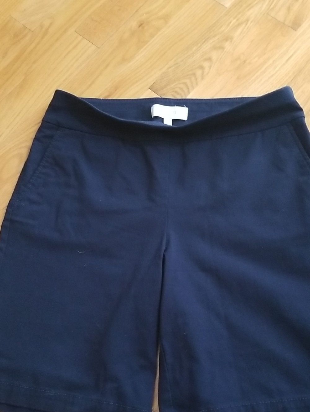 Talbots Navy and Khaki Pull-On Shorts